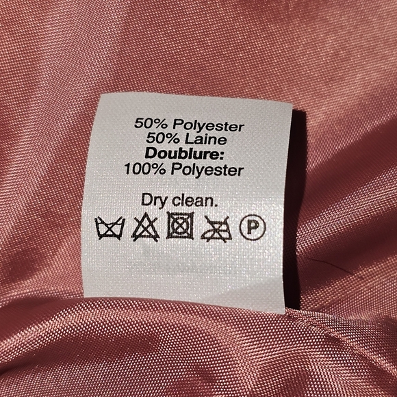 NWT J Crew Womens Uptown Pea Coat SZ 2 Coral Wool Blend Business Casual - Picture 15 of 15